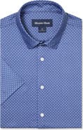 Mizzen+Main Halyard Star Print Short Sleeve Performance Button-Up Shirt