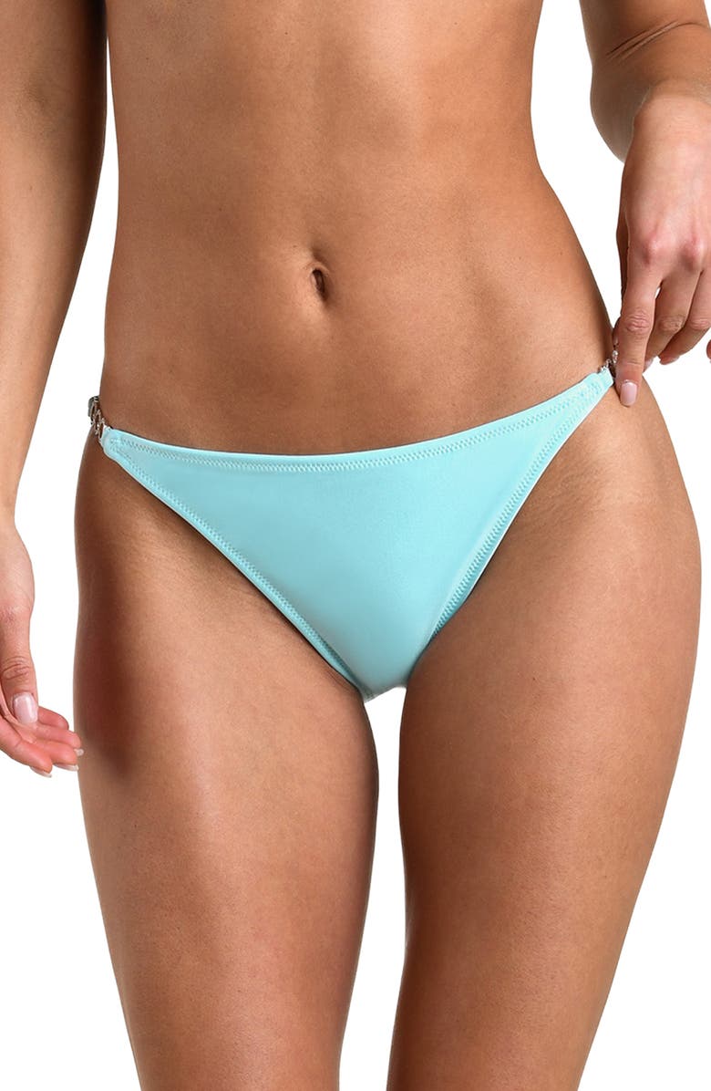 L'AGENCE Violet Ring Bikini Bottoms, Main, color, 