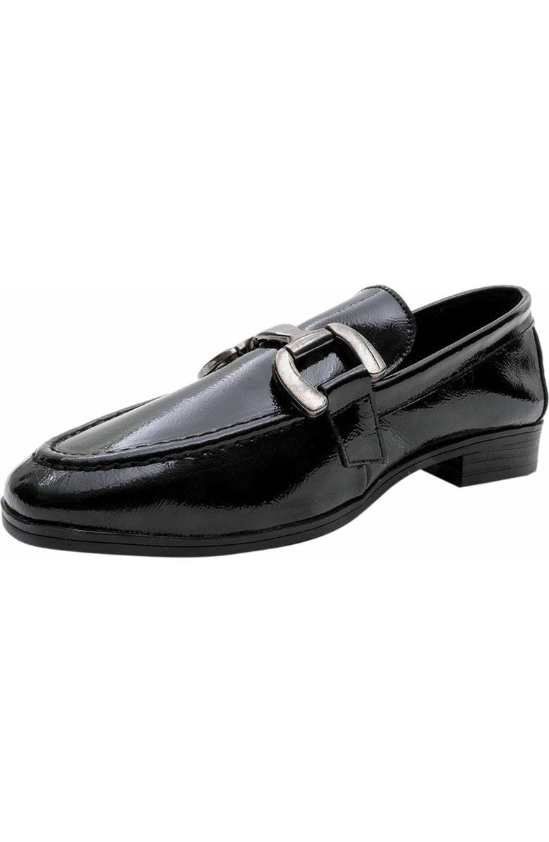 Forever & Always Shoes Rous Leather Bit Loafer, Alternate, color, Black Patent Leather