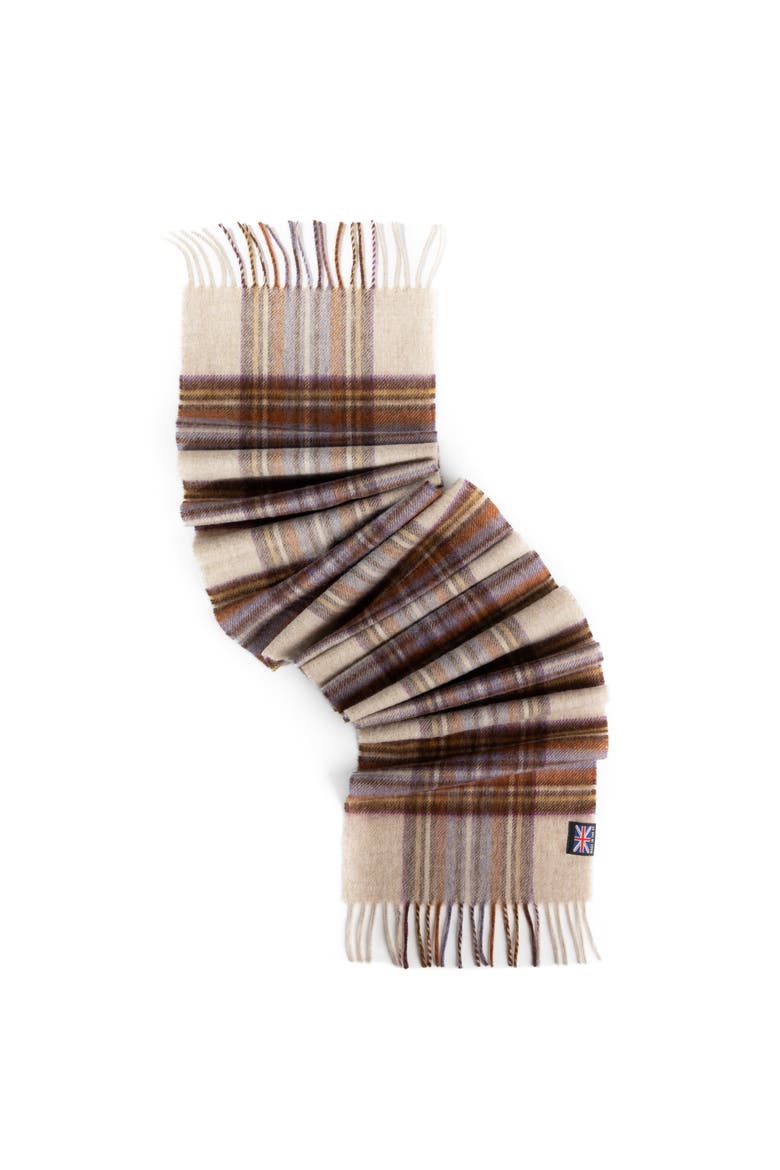 Fringed Merino Wool Scarf, Alternate, color, Dress Heather Stewart