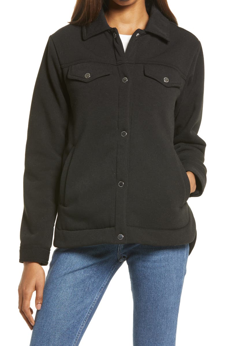 French Connection Sweatshirt Jacket, Alternate, color, 