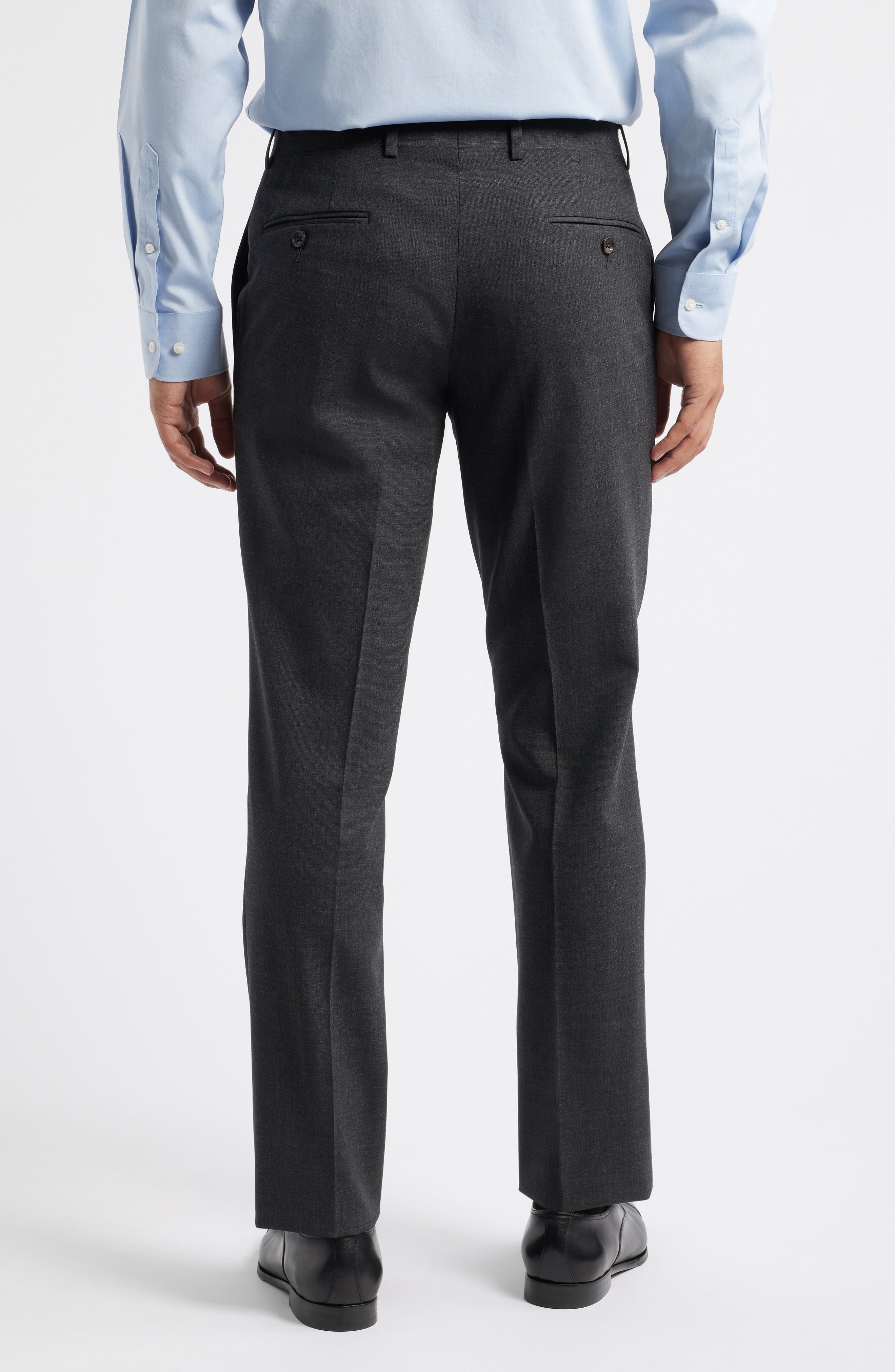 Patrick Flat Front Stretch Wool Dress Pants - image 4