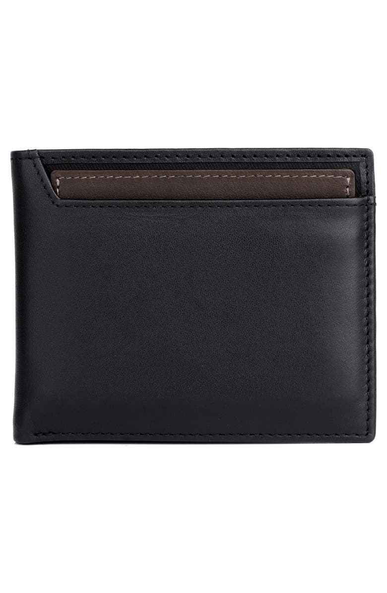 BUXTON RFID Convertible Thinfold Leather Wallet, Alternate, color, Black