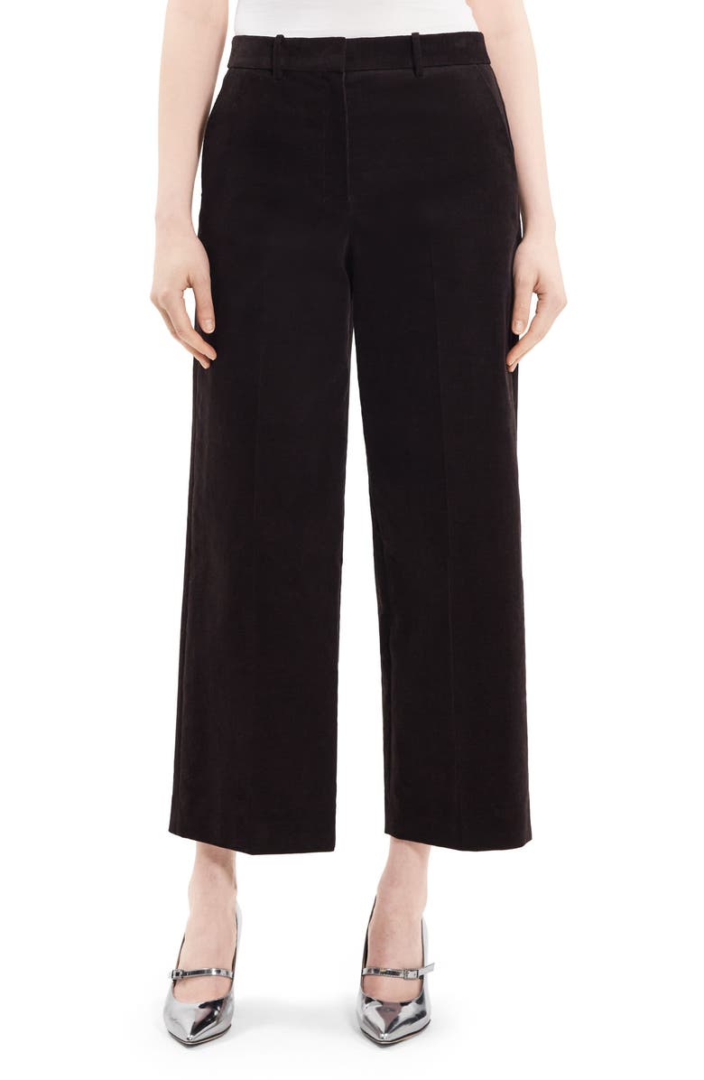Theory Relaxed Fit Wide Leg Corduroy Pants, Main, color, Mink - D2d