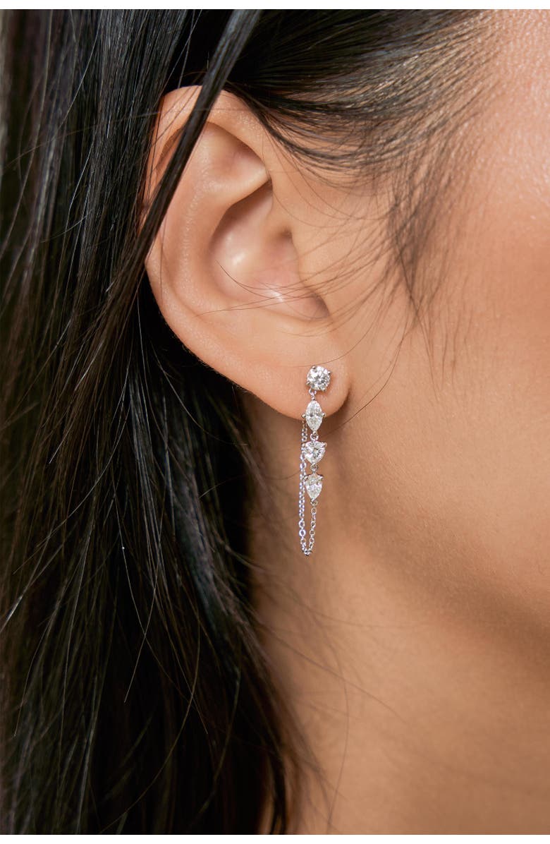 LuvMyJewelry Elenya 14K Gold Lab Grown Diamond Drop Earrings - 1.25 Ct, Alternate, color, 