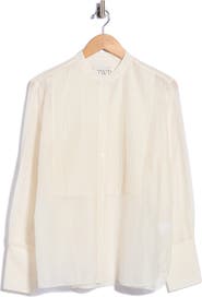 TWP The Night Before Pintuck Button-Up Shirt