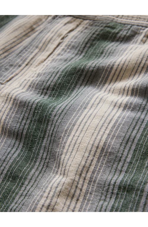 John Varvatos David Drawstring Shorts In Moss