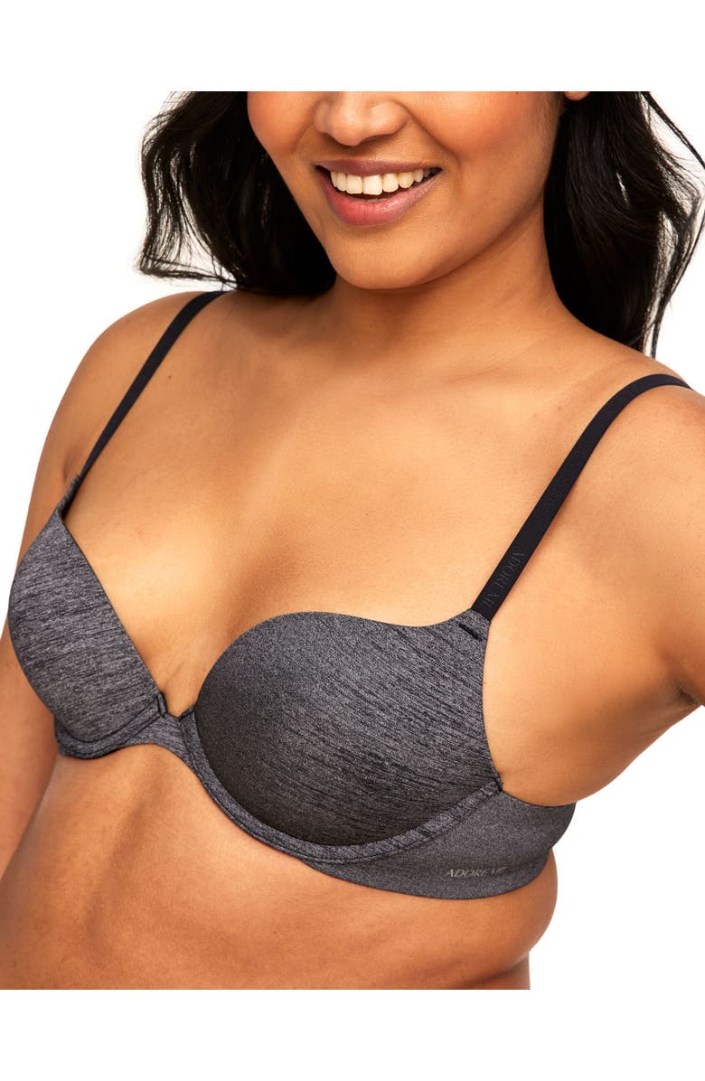 Adore Me Analize Push Up Plunge Bra, Alternate, color, Black