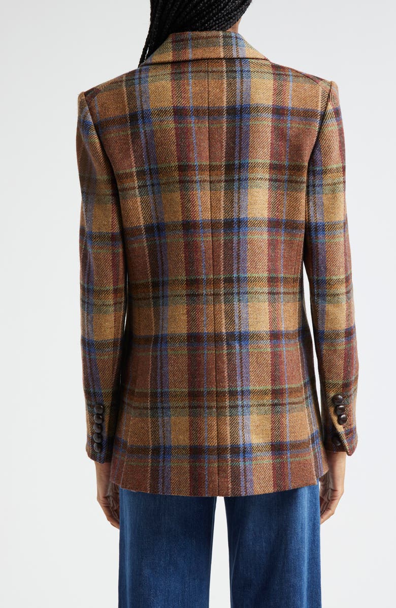 Veronica Beard Oria Plaid Wool Dickey Jacket, Alternate, color,