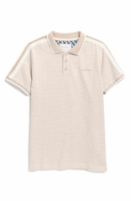 DENIM AND FLOWER Kids' Tipped Cotton Knit Polo