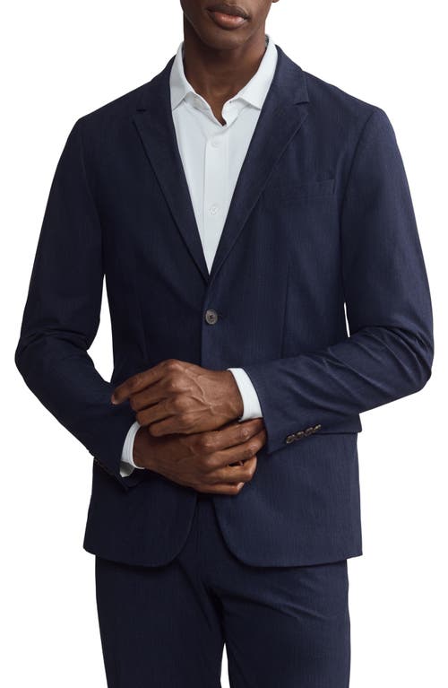 Rhone Commuter Slim Fit Blazer In Blue Indigo Print