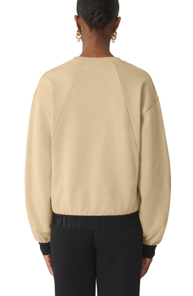 Lanvin White Lanvin Ribbon Sweatshirt, Alternate, color, Sand