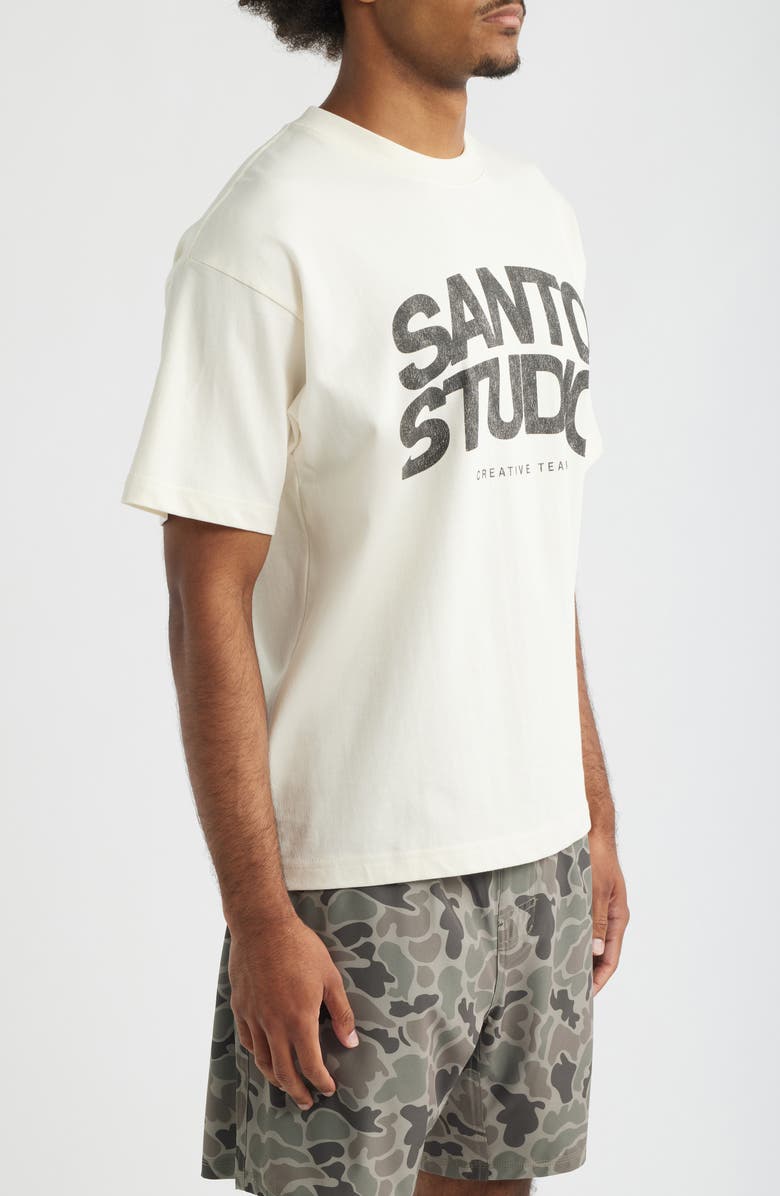 SANTO STUDIO Creative Team Graphic T-Shirt, Alternate, color, Off White
