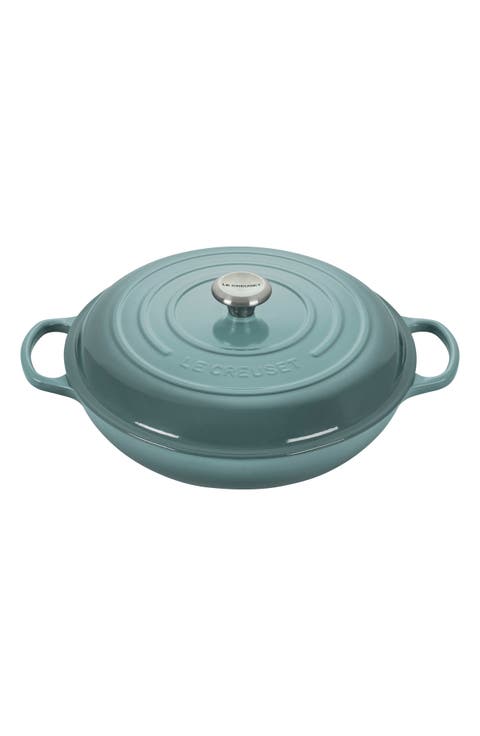 Signature 5 Quart Enameled Cast Iron Braiser