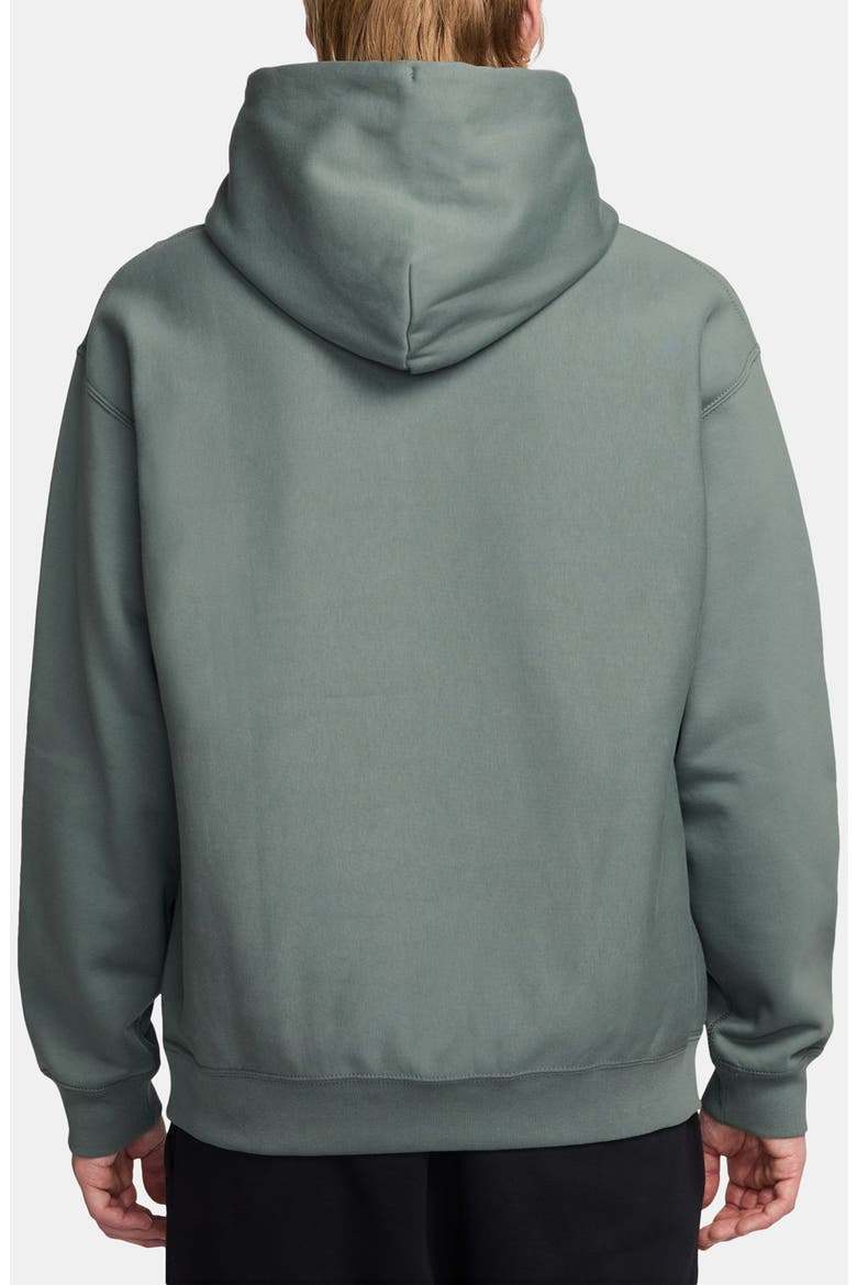 Fleece Hoodie, Alternate, color, 364 CLYGRN/WHITE