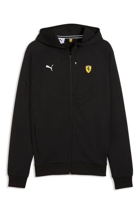 Ferrari Motosport Hooded Zip Front Sweatshirt