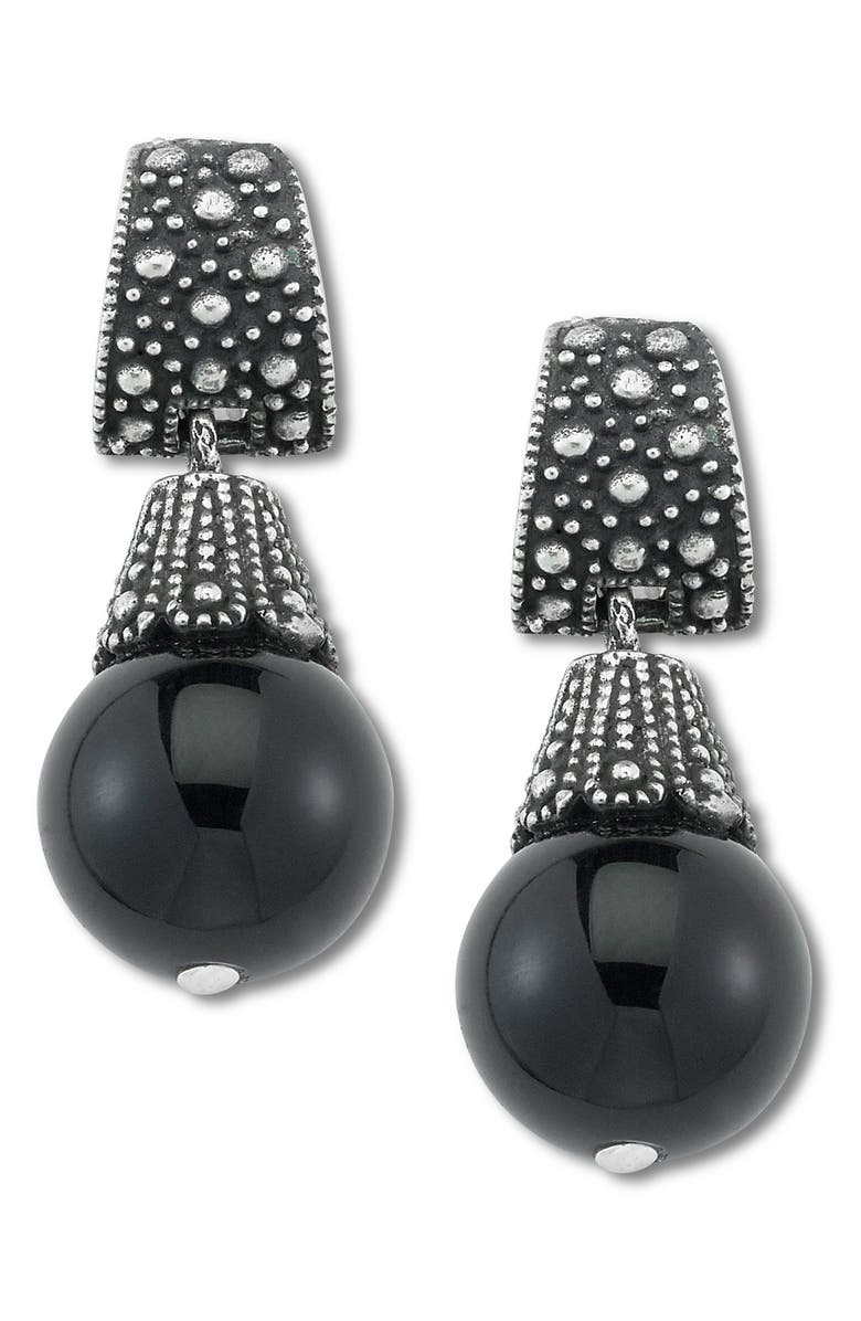 SAMUEL B. Onyx Drop Earrings, Main, color, Black