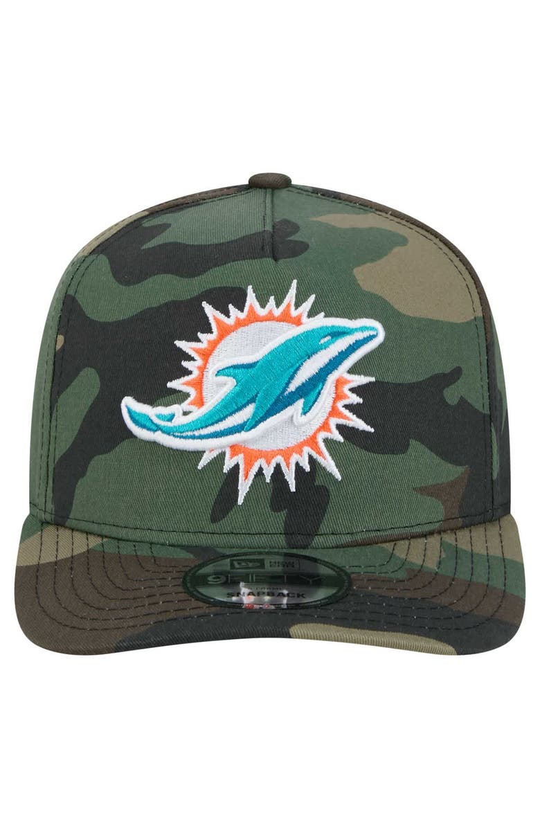 New Era Men's New Era Camo Miami Dolphins Woodsy 9FIFTY Snapback Hat, Alternate, color, Camo