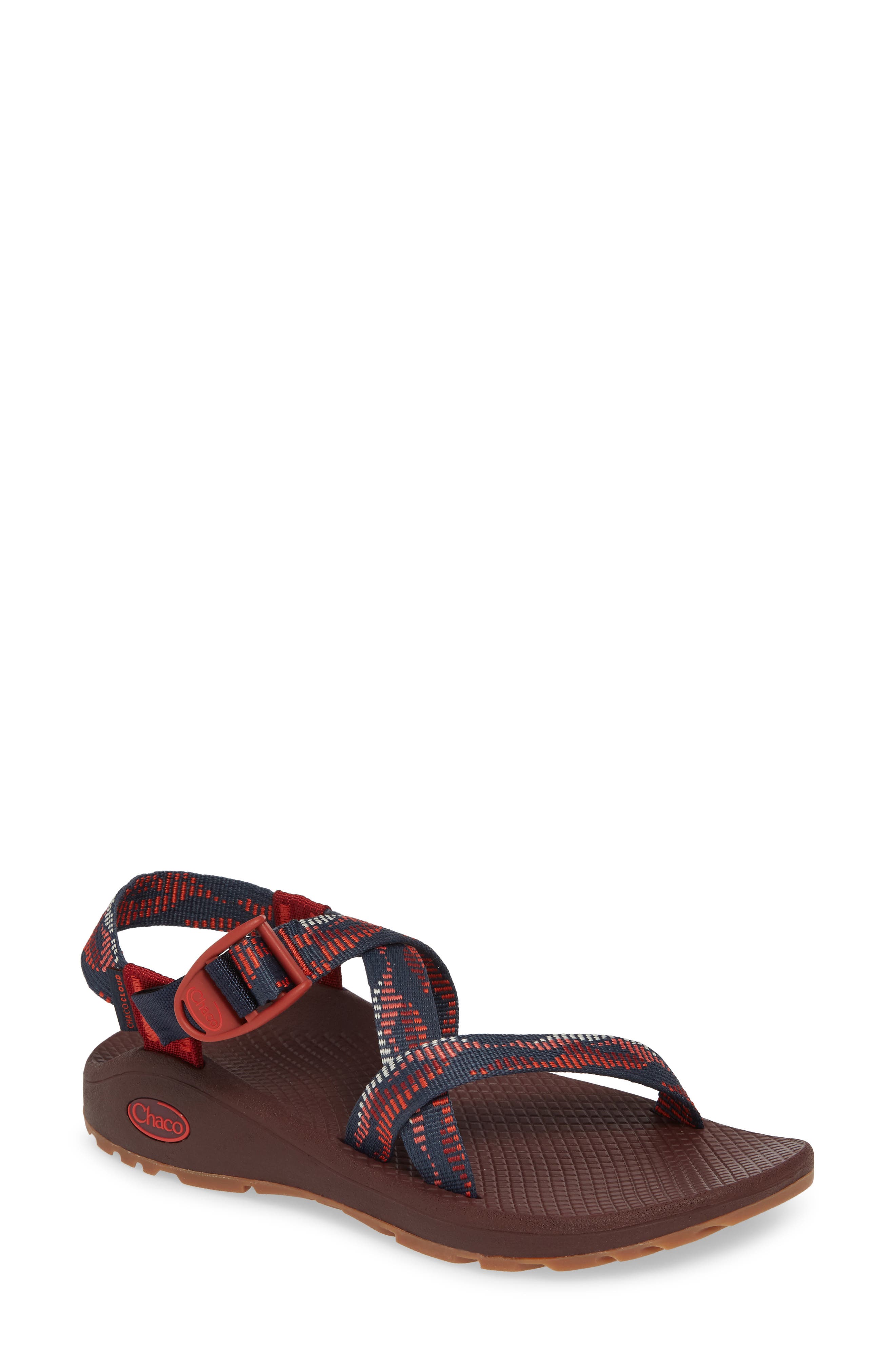 Z/Cloud Sandal, Main, color, SCRAP GRENADINE FABRIC