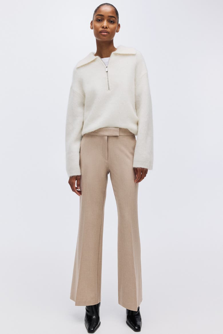 Flared Pants, Alternate, color, Light beige
