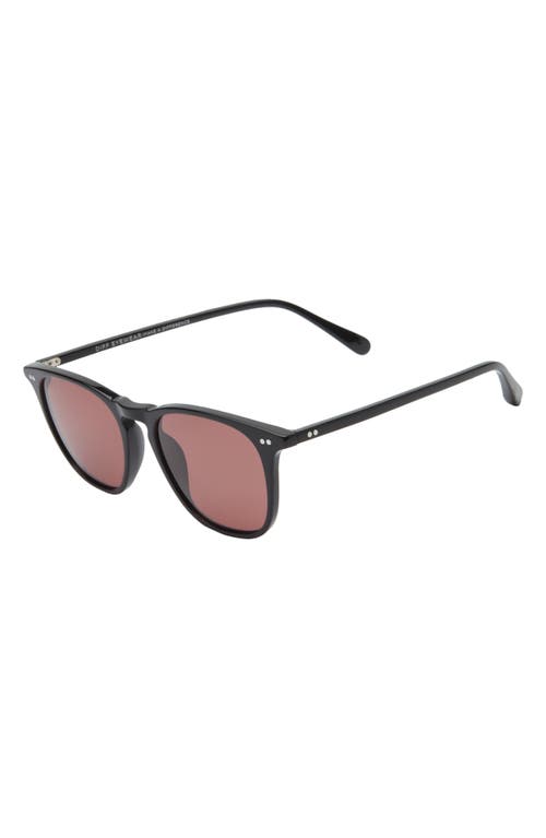 Diff Maxwell 51mm Gradient Polarized Round Sunglasses In Brown
