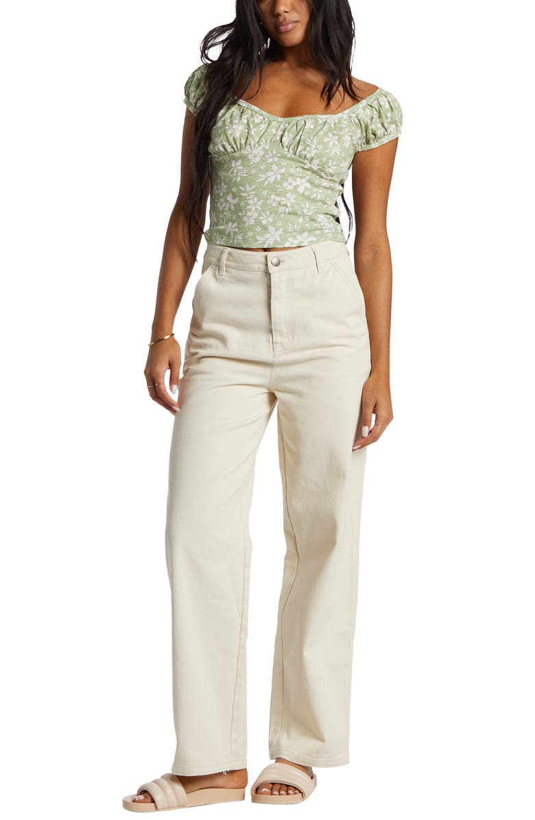 Billabong Ella Short Ca[ Sleeve Top, Alternate, color,