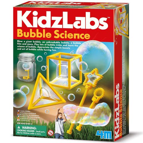 KidzLabs, Bubble Science, DIY Experiment Kit, Create Solutions, Kids 5+