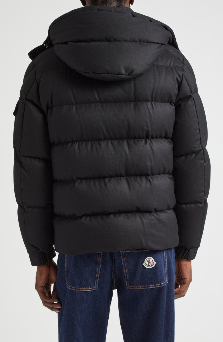 Moncler Vezere Down Puffer Jacket with Removable Hood, Alternate, color, Black