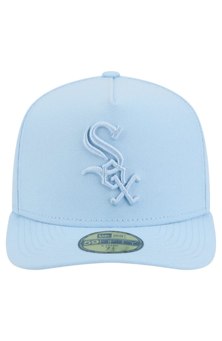 New Era Men's New Era Light Blue Chicago White Sox Color Pack A-Frame 59FIFTY Fitted Hat, Alternate, color, Light Blue