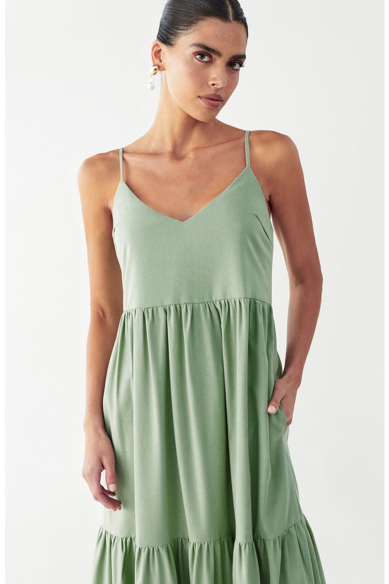 Phi Phi Midi Dress, Alternate, color, Sage Green