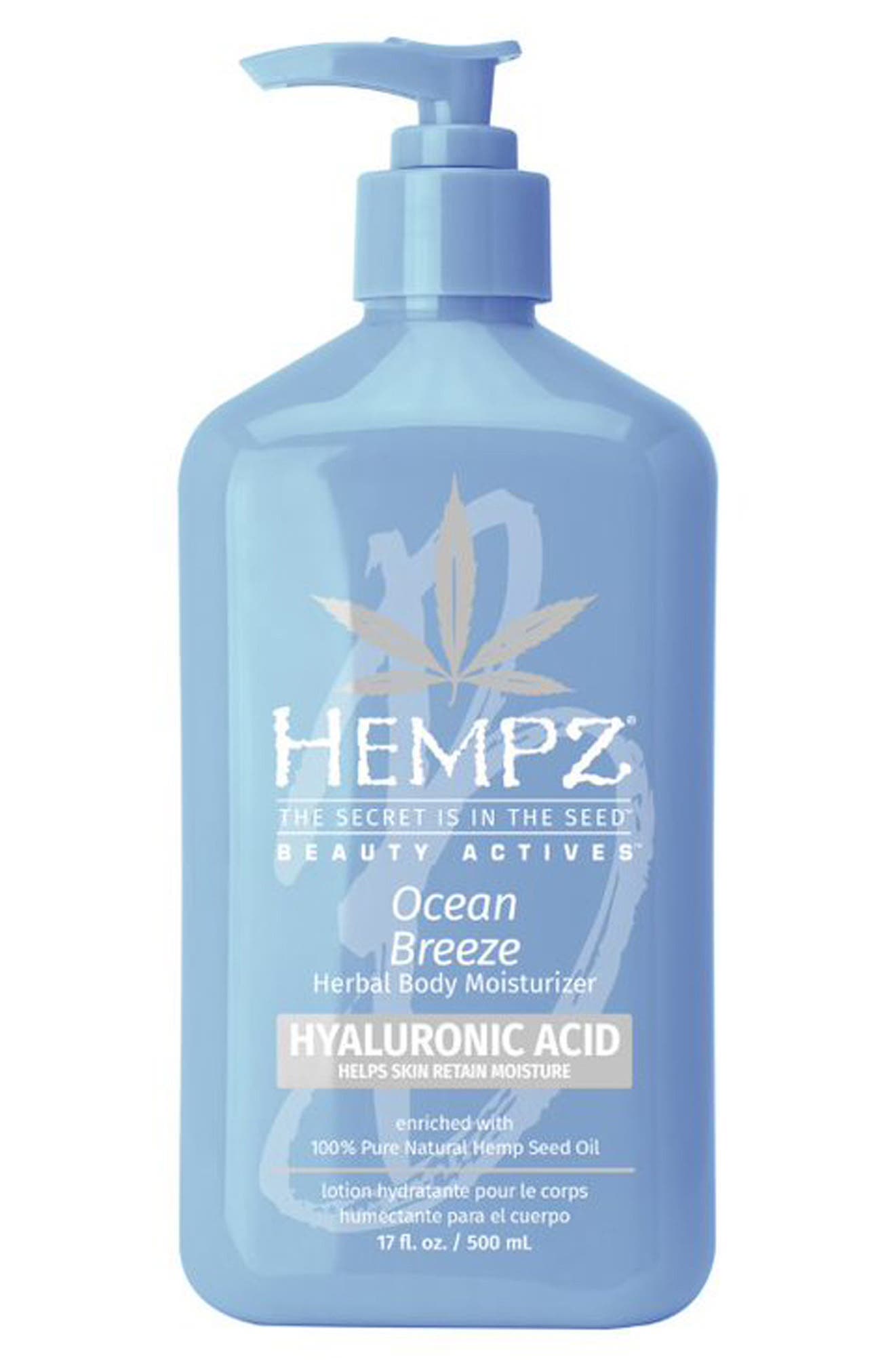 HEMPZ Ocean Breeze Herbal Body Moisturizer with Hyaluronic Acid