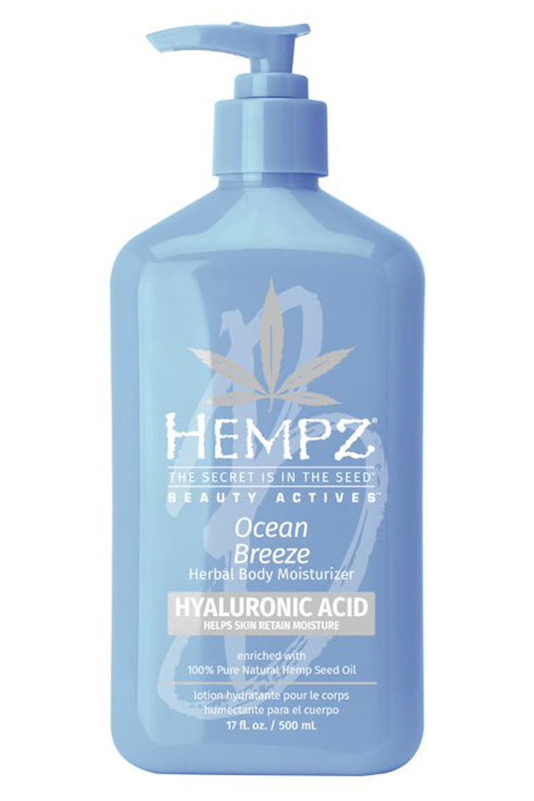 Ocean Breeze Herbal Body Moisturizer with Hyaluronic Acid, Main, color, NO COLOR