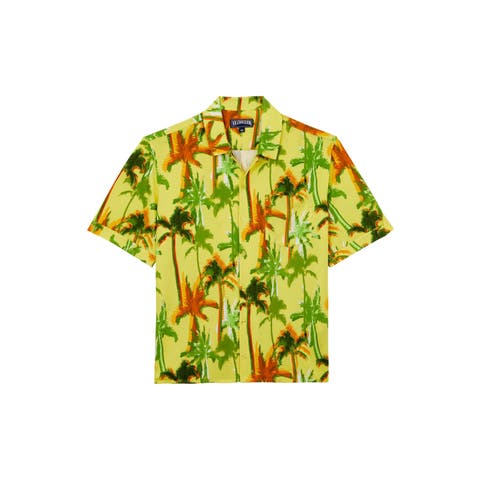 Cotton Shirt Palms Offset