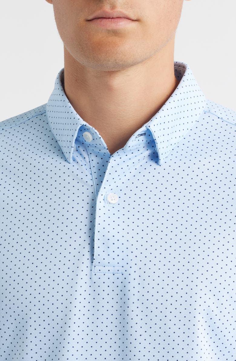 Mizzen+Main Halyard Trim Fit Performance Polo, Alternate, color, Cloud Blue Dot