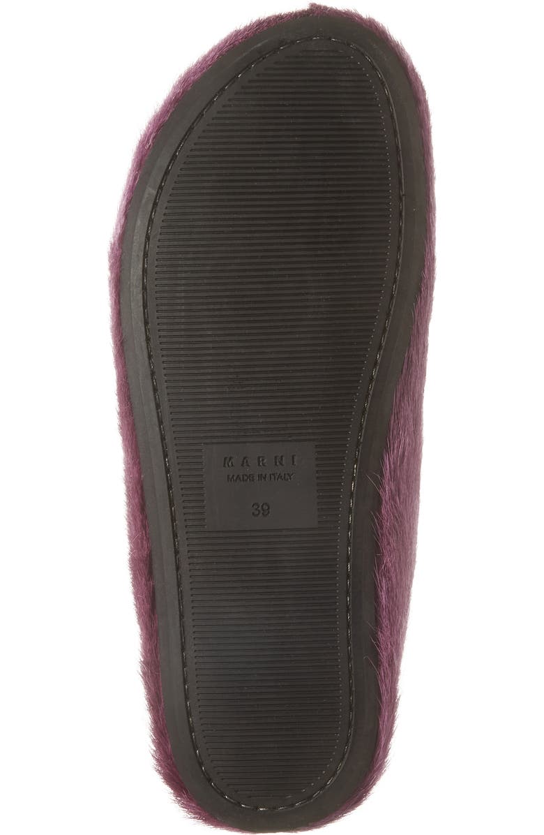Marni Fussbett Sabot Genuine Calf Hair Clog, Alternate, color, Purple
