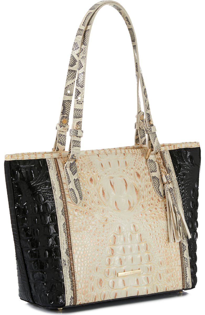 Brahmin Medium Asher Croc Embossed Leather Tote, Alternate, color,