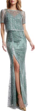 Dress the Population Amanda Sequin Mermaid Gown