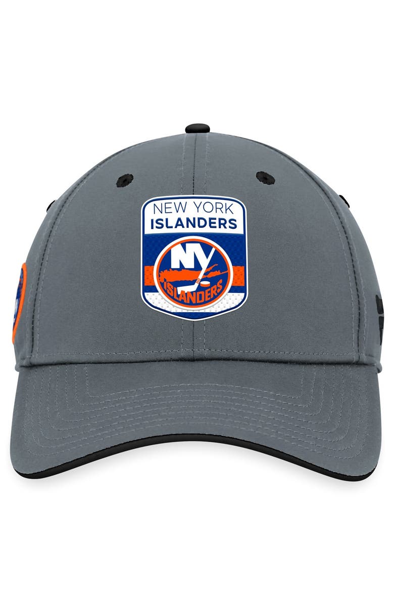 FANATICS Men's Fanatics Branded Gray New York Islanders Authentic Pro Home Ice Flex Hat, Alternate, color,