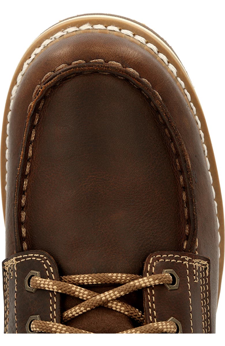 Georgia Boot Waterproof AMP LT Wedge Waterproof MocToe Work Boot, Alternate, color, Brown