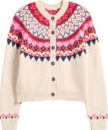 Marine Layer Fiorella Fair Isle Cardigan