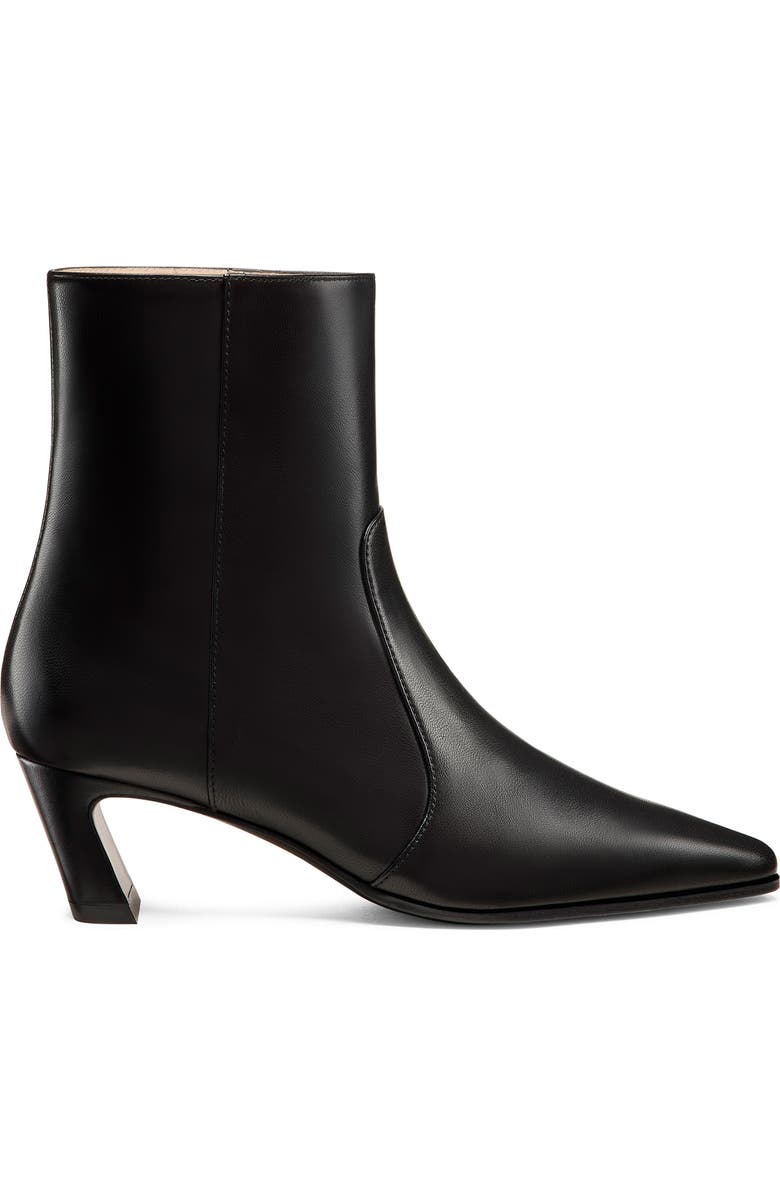 Stuart Weitzman Stassi Zip Bootie 50, Alternate, color, Black