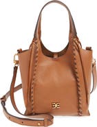 Sam Edelman Sylvia Whipstitch Leather Crossbody Tote