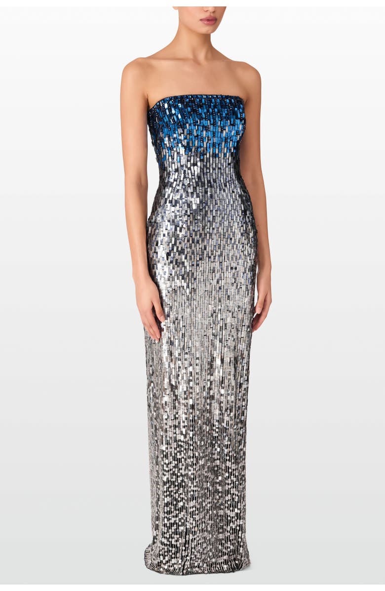 Jenny Packham Lucille Maxi Dress, Alternate, color, Mockingbird Blue