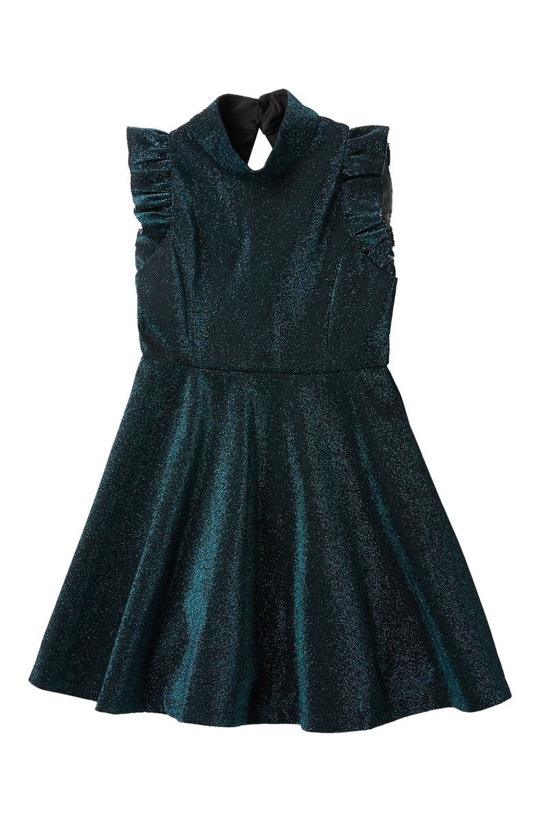 Ava & Yelly Kids' Glitter Skater Dress, Main, color, 