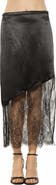 Alexia Admor Noelle Lace Trim Midi Skirt