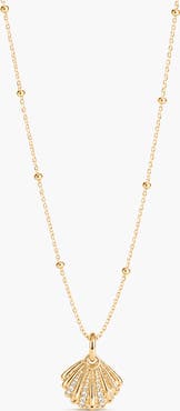 YOJ Quero Crystal Pendant Necklace In Gold