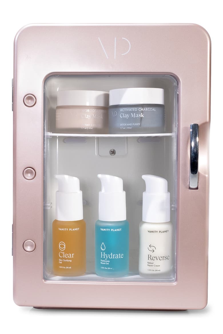 Fria Skin Care Fridge, Alternate, color, ROSE GOLD