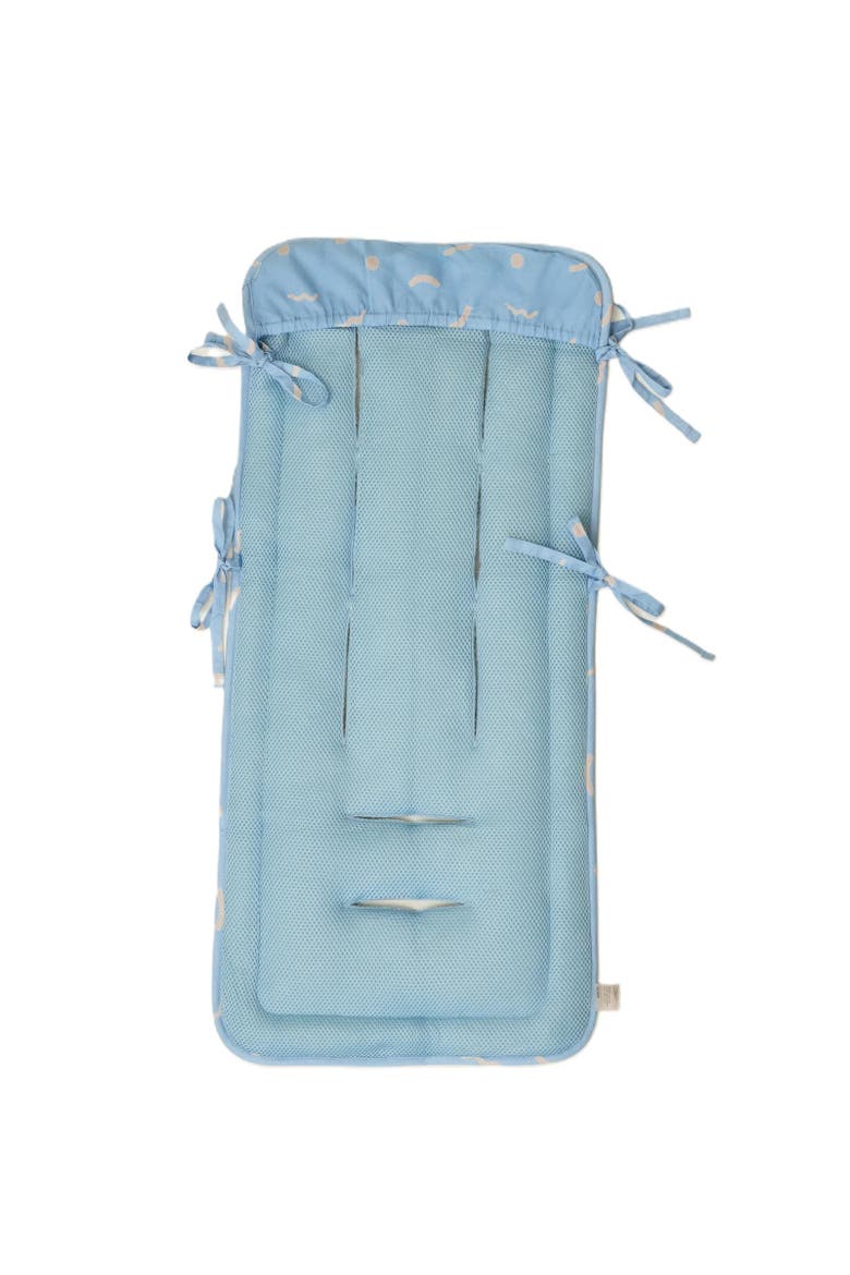 Stroller Party Seat Liner, Alternate, color, Sky Squiggles