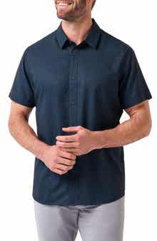 Techwoven Chartered Short Sleeve Performance Button-Up Shirt