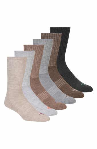 6-Pack Half Terry Crew Socks